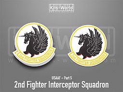 Kitsworld SAV Sticker - USAAF - 2nd Fighter Interceptor Squadron 